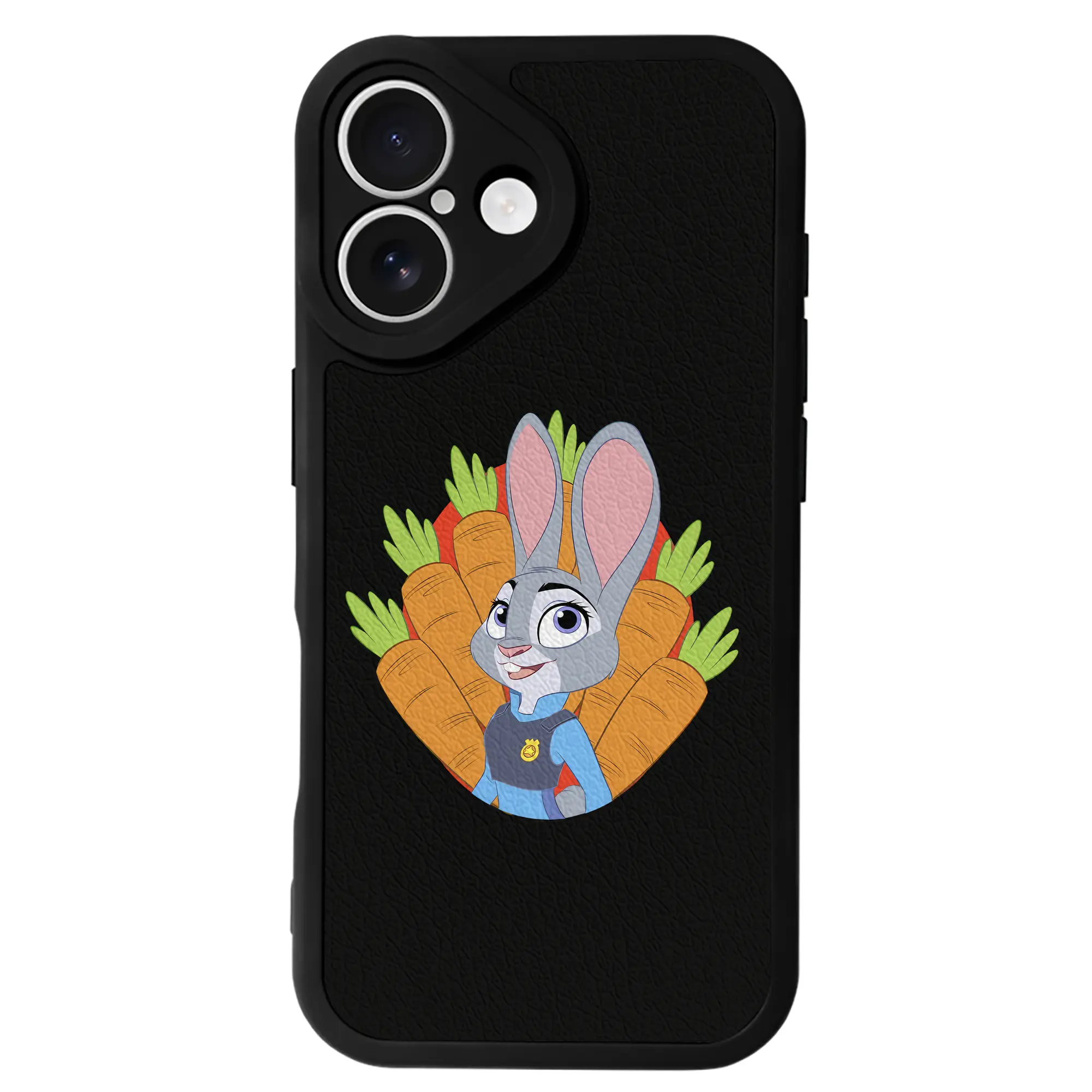 ズートピア グッズ,ジュディ・ホップス - IPhone 16シリーズ対応 ・ シリコンスマホケース ・ レザー調 ・ 高精度フィット ・ 耐衝撃 ・ ワイヤレス充電対応 ・ 精密カット